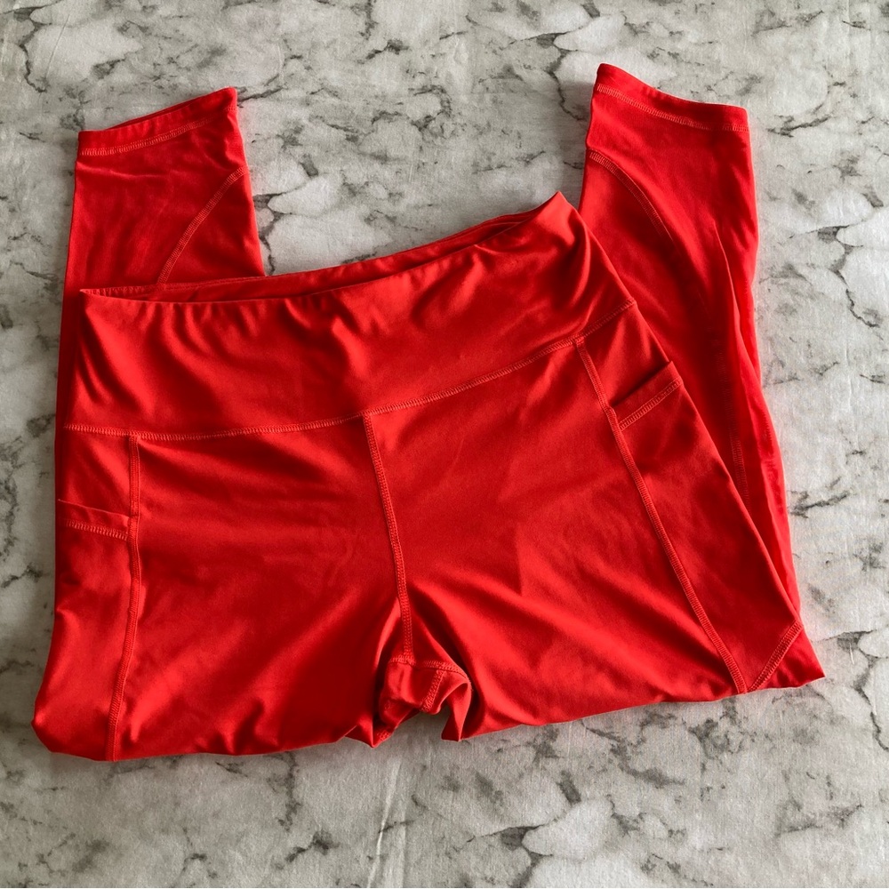 Fila orange workout leggings XL
